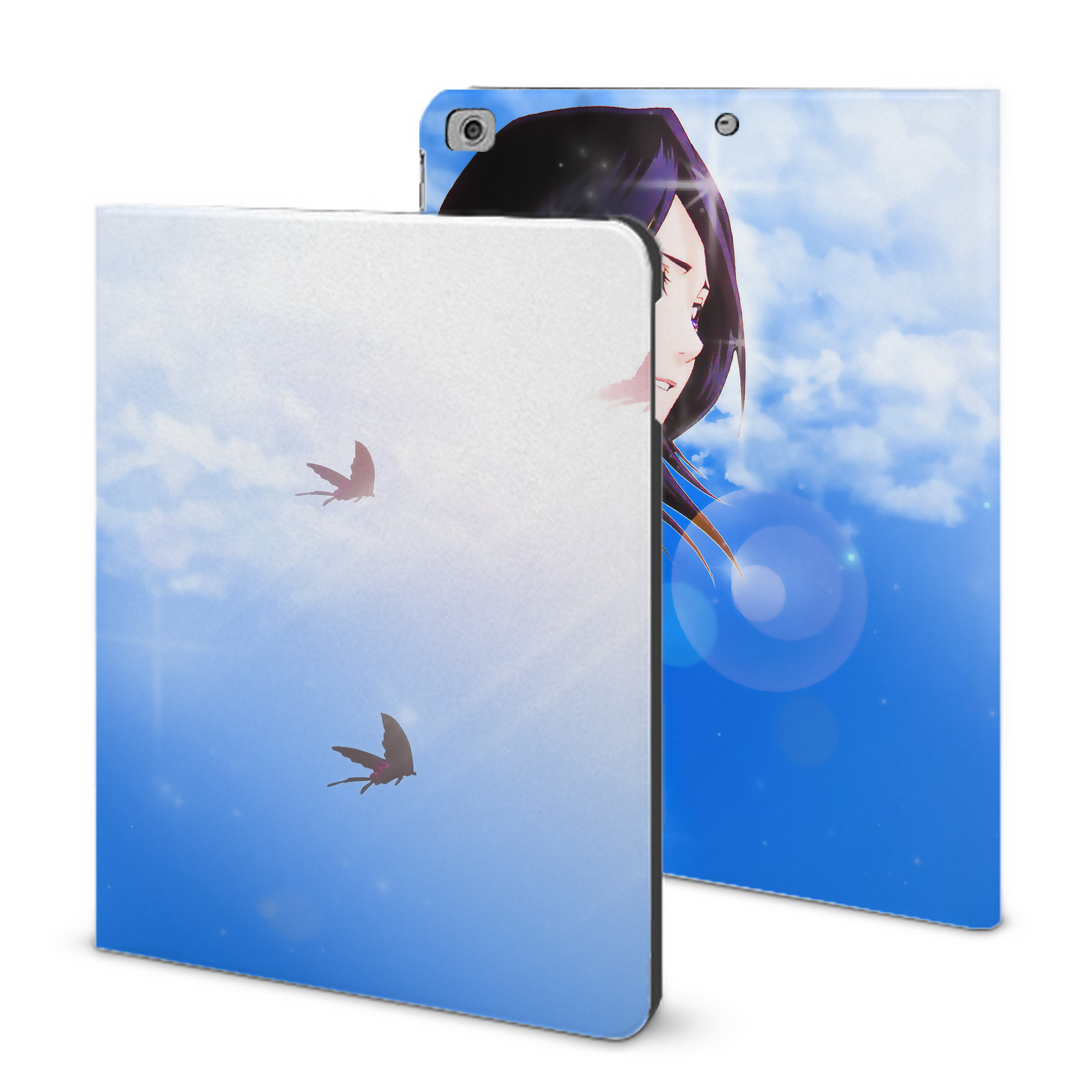 （画像用） ブリーチ BLEACH IPad ケース ブック型 PUレザー TPU 耐衝撃 軽量 薄型 ペン収納なし 全面保護 IPad 各モデル対応
